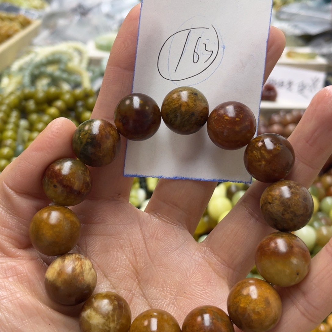 蛇纹石玉手链未镶嵌?****³