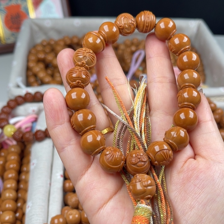 猴头核桃手串咖色