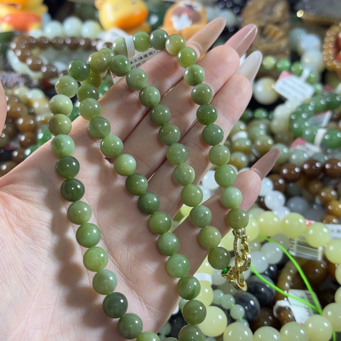 和田玉未镶嵌手链177