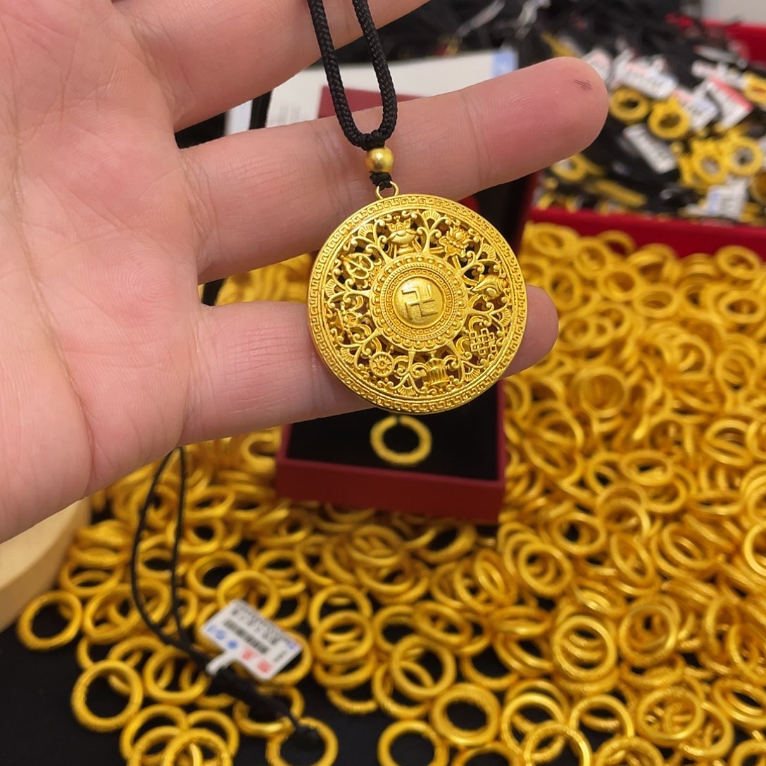 合金罗盘14克黑绳宽松