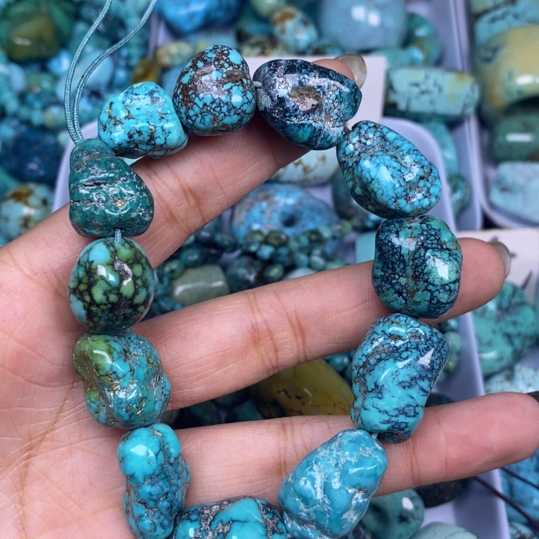 田***车绿松石未镶嵌挂件