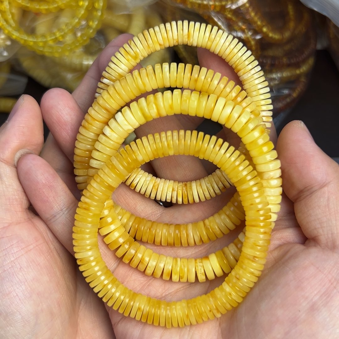 琥珀未镶嵌裸石9mm药片008多样发其一