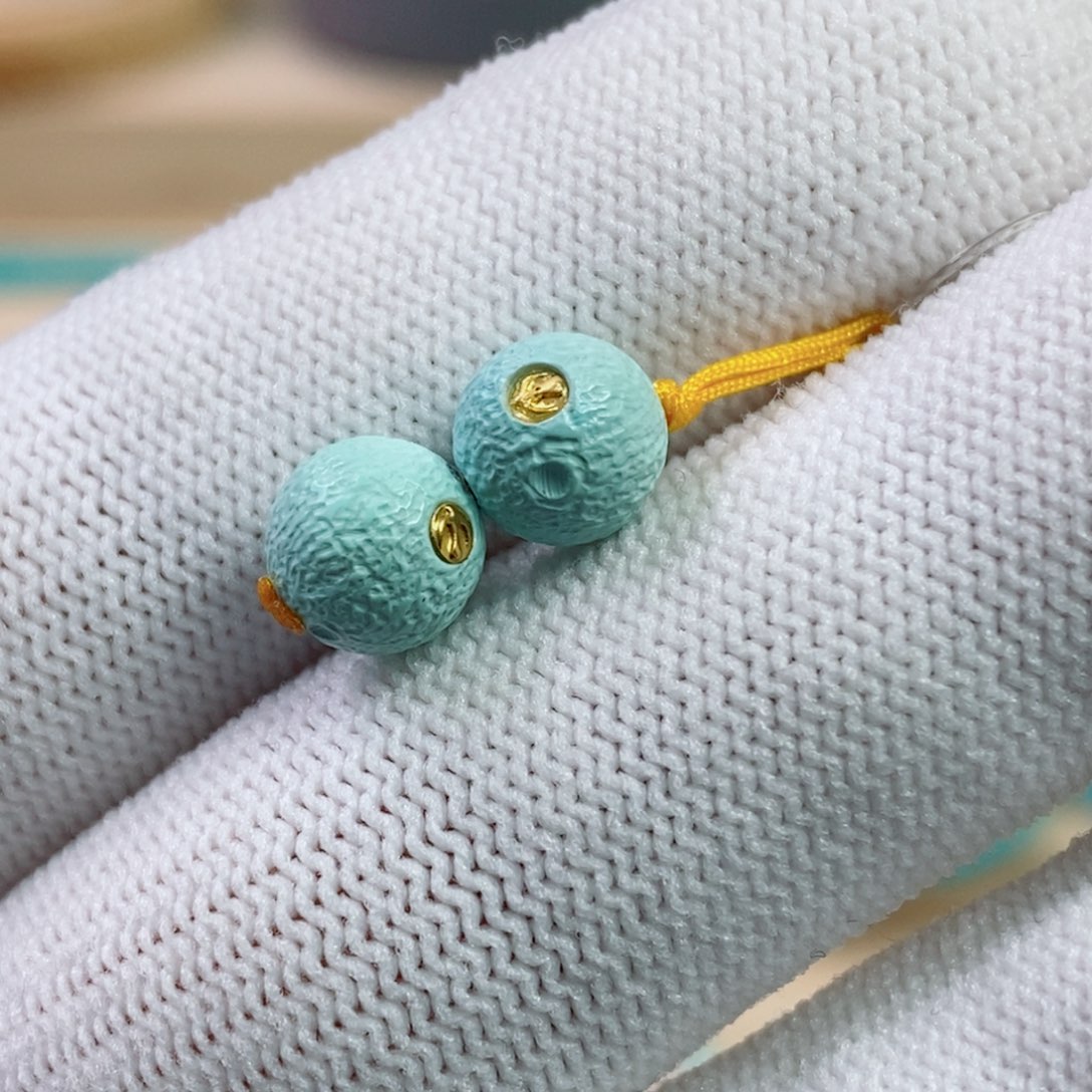 绿松石未镶嵌珠宝奇石7.2mm