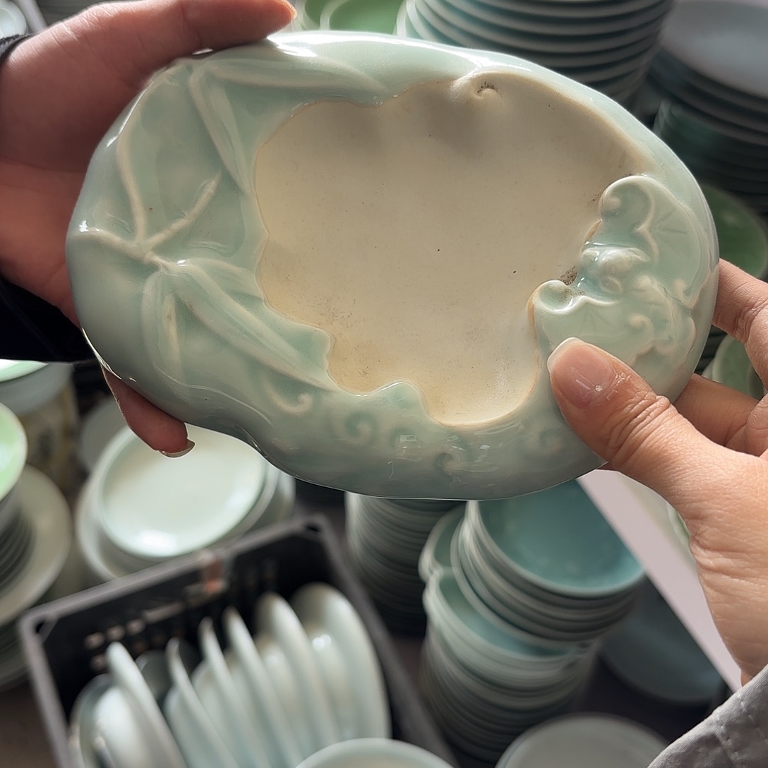 龙泉云间青瓷小米茶器