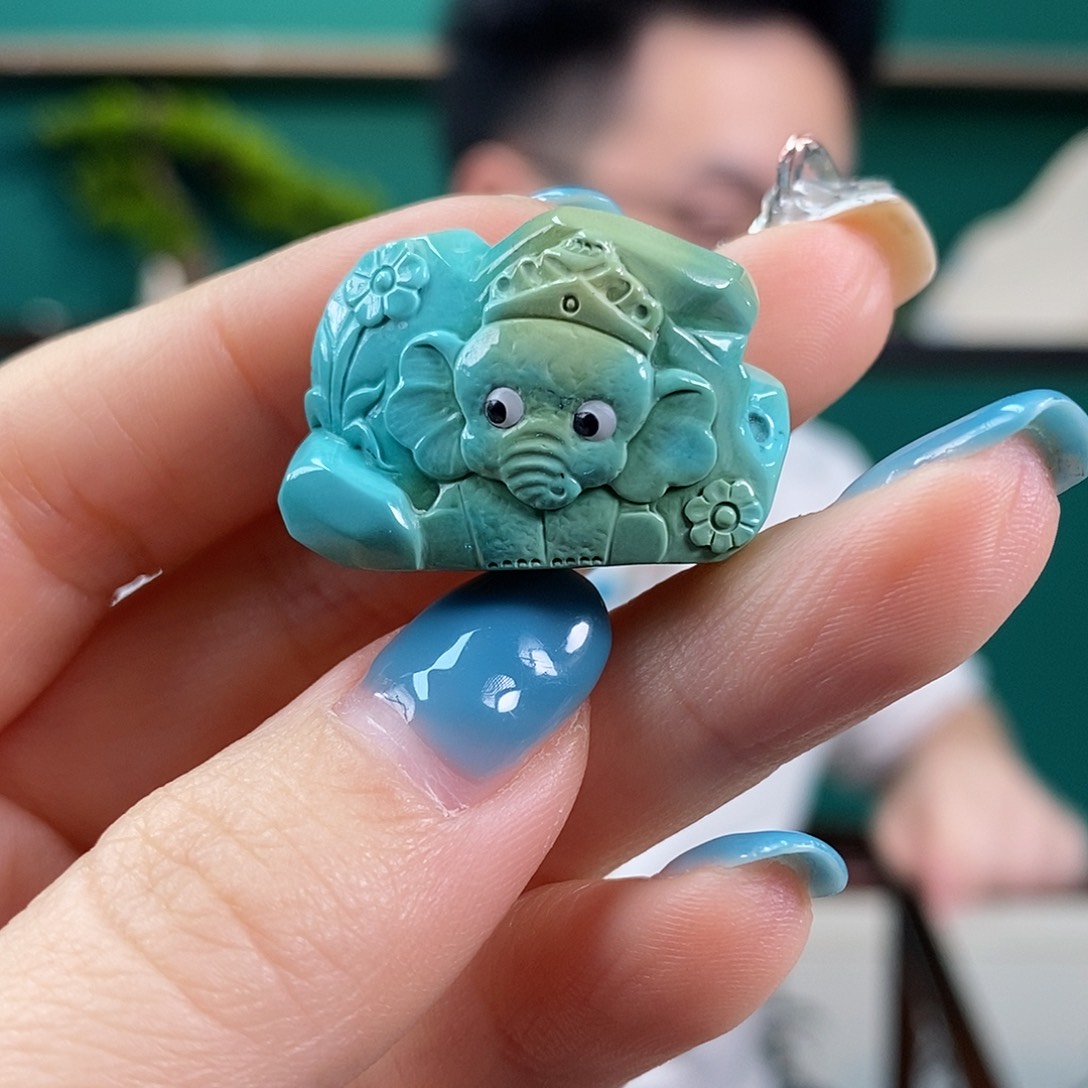 绿松石珠宝奇石未镶嵌