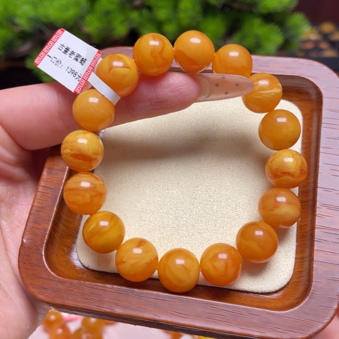 蜜蜡手链未镶嵌手串