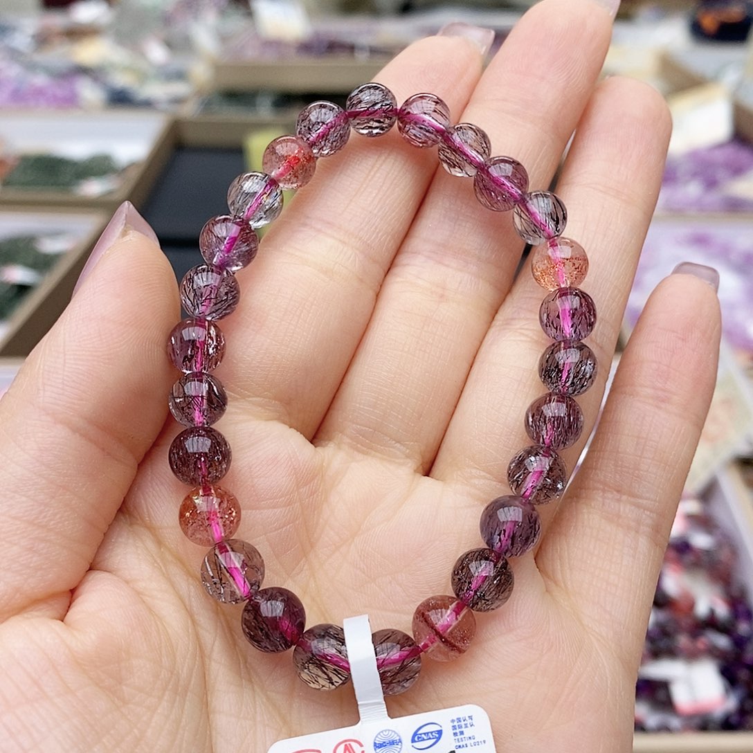 水晶手链未镶嵌B691 超七