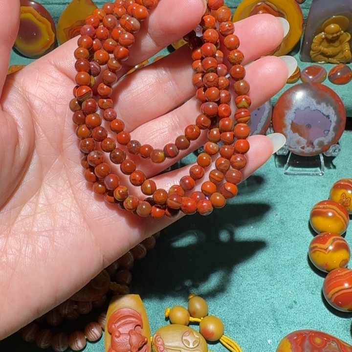 玛瑙/玉髓项链未镶嵌顽**灵