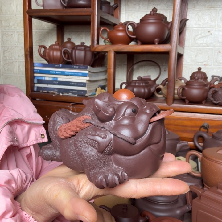 紫砂茶壶茶500cc半手工