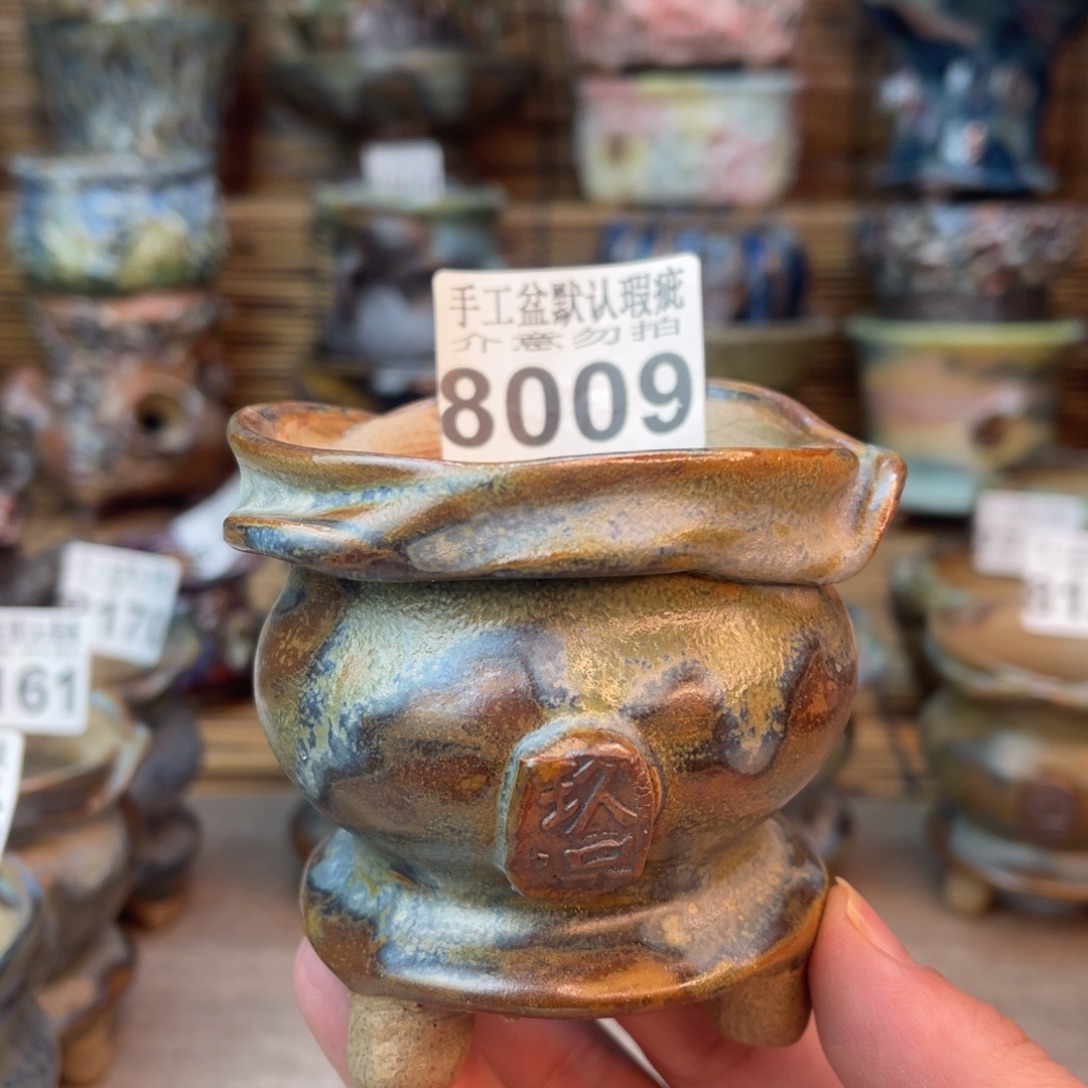 手工花盆默认瑕疵完美者勿拍