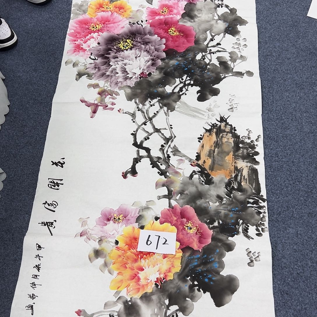 国画国画作品宣纸纯手绘