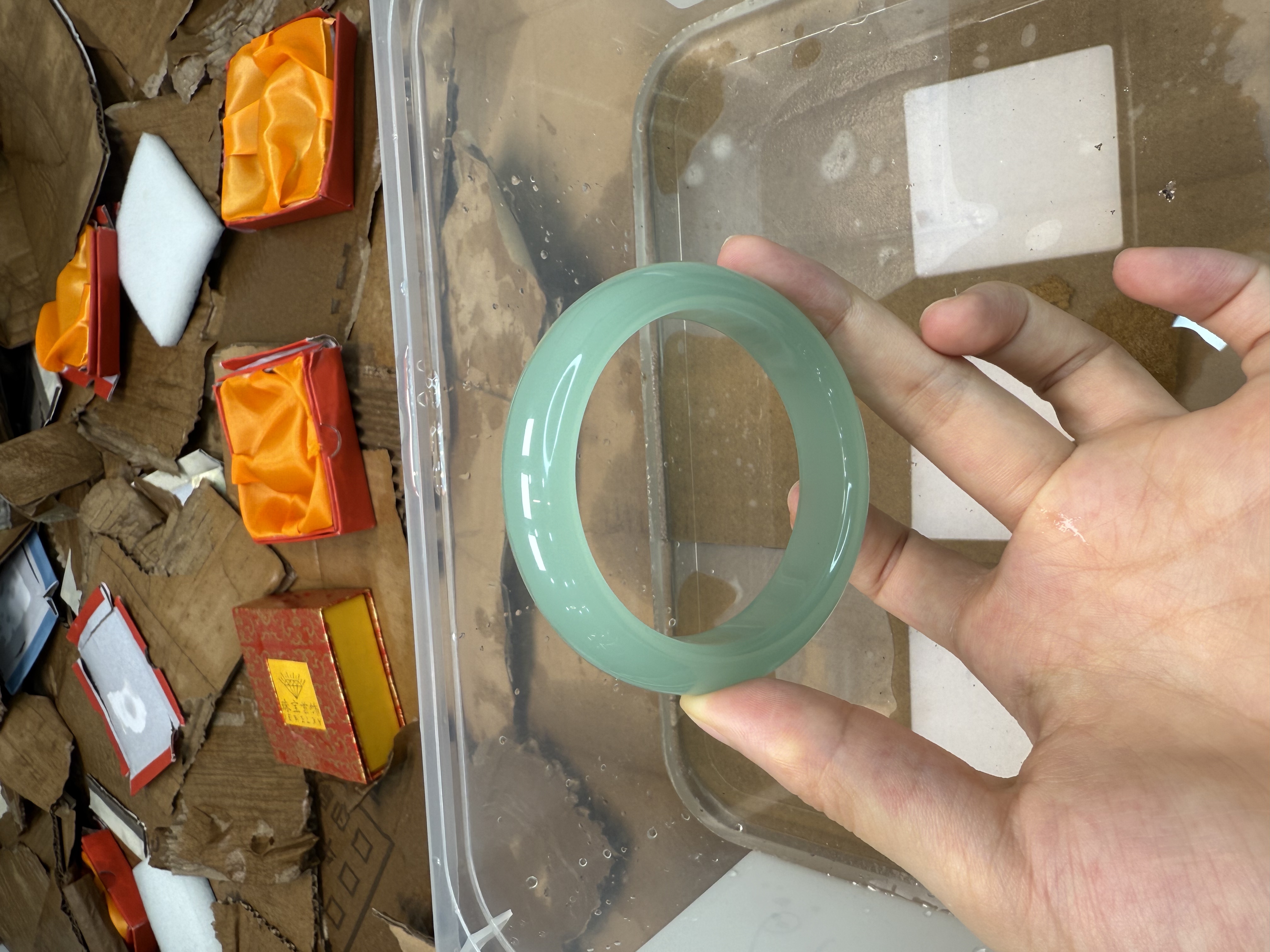 石英质玉蓝晴手镯