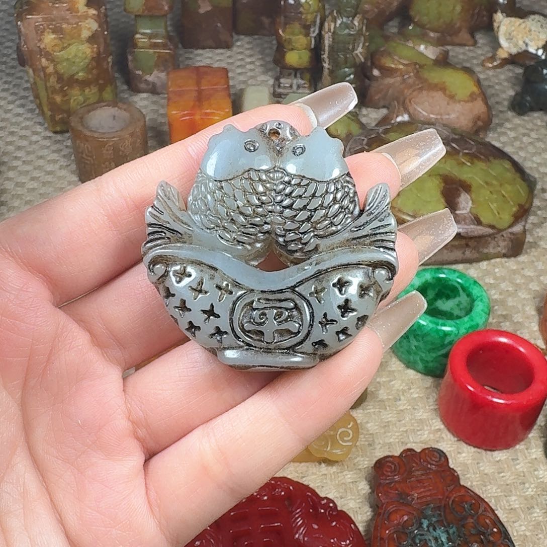 白玉菩提吊坠挂件