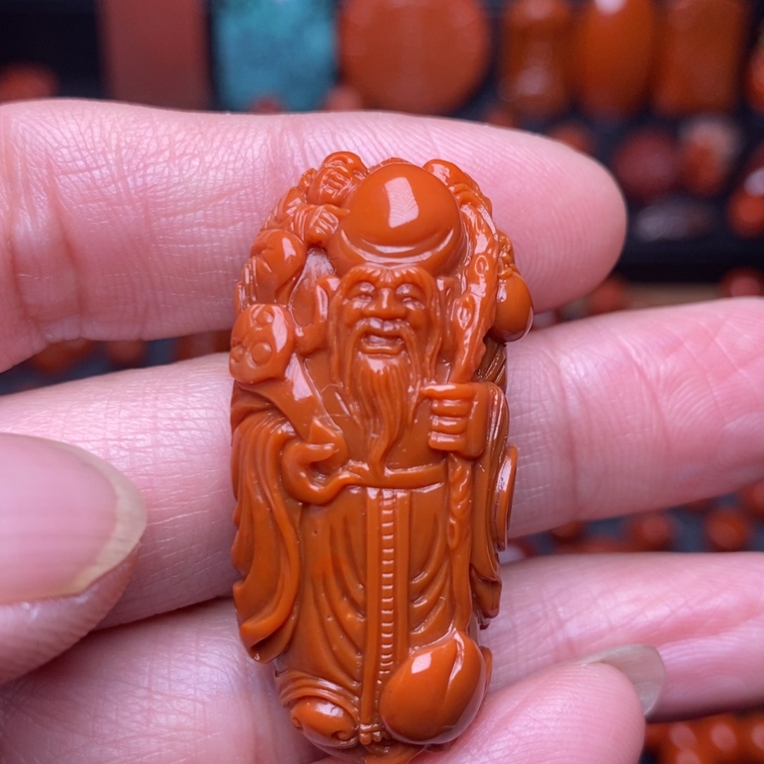 南红玛瑙精工吊坠未镶嵌