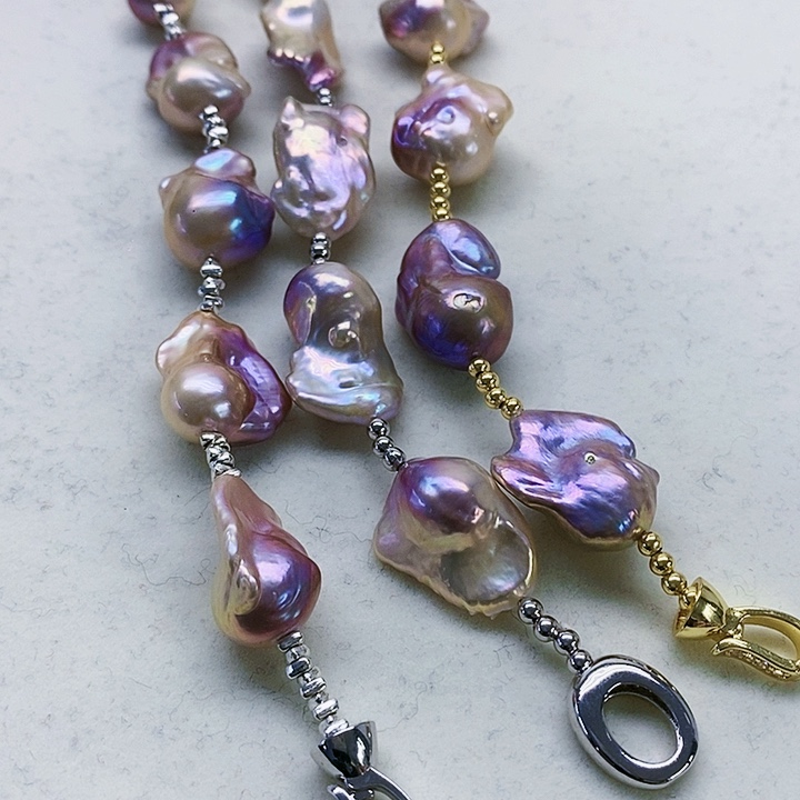 银S925镶嵌耳饰淡水珍珠Y**可