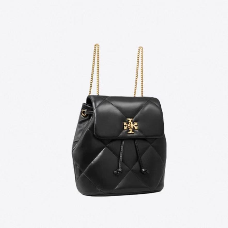未使用 TORY BURCH/汤丽柏琦 【诗诗】 Kira新款链条黑金双肩包