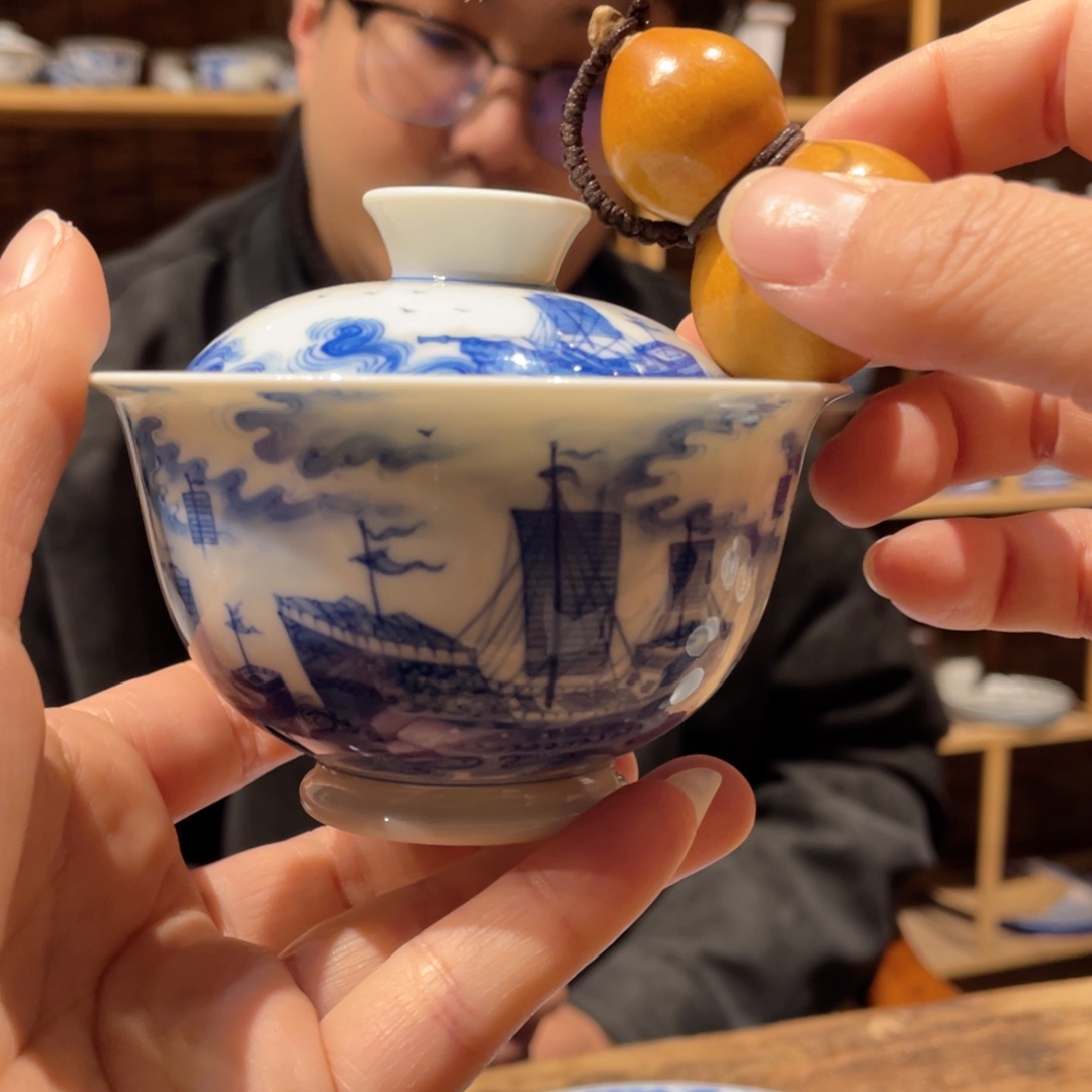 葫芦葫芦起航盖碗