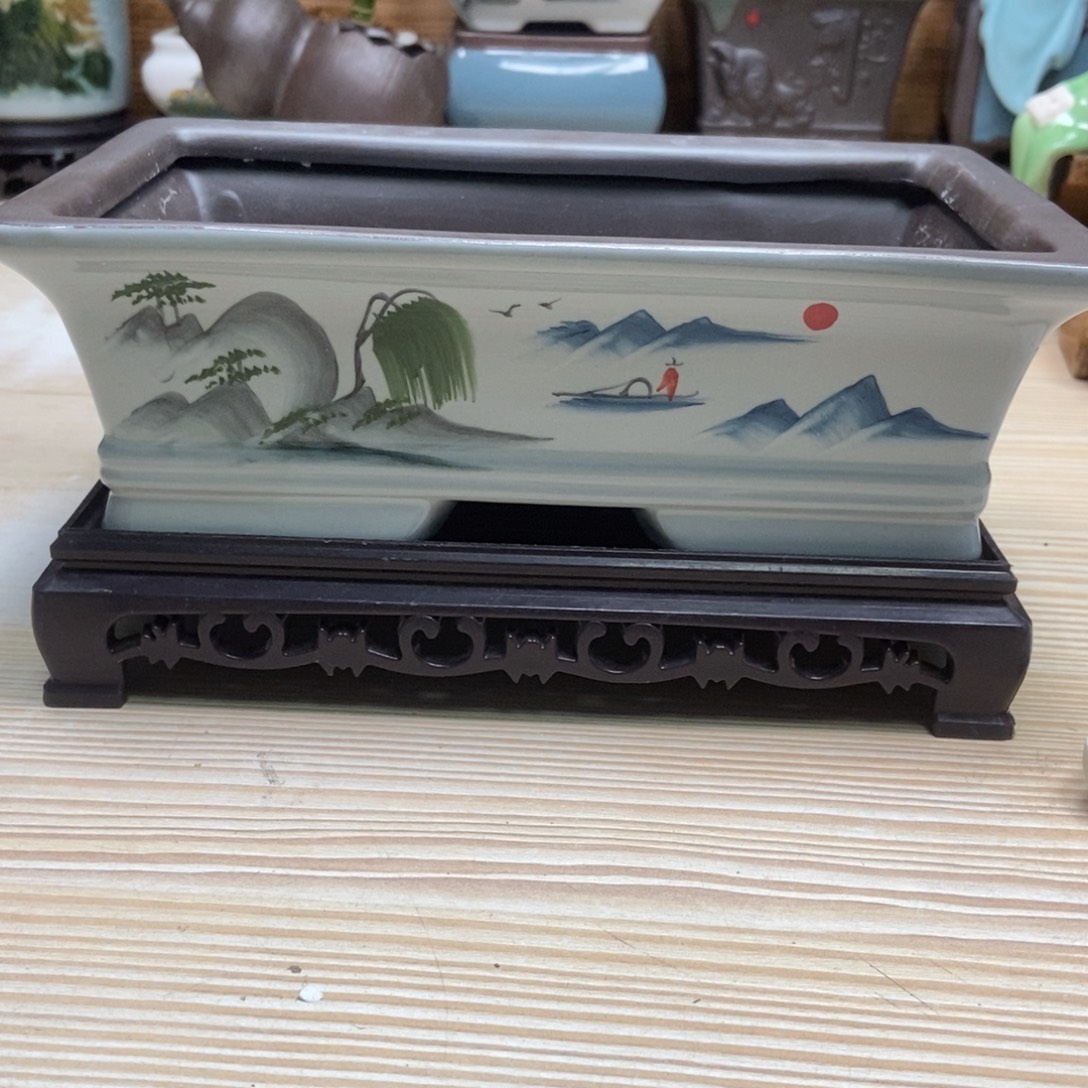 瓷片陶瓷花盆陶瓷艺术