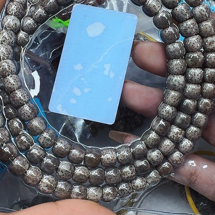 星月菩提手串329高端黑灰星月菩提87桶108