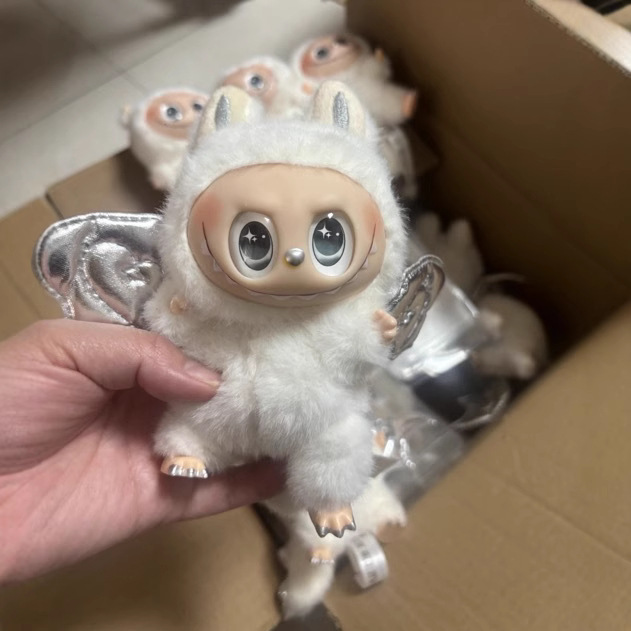 小天使搪胶潮玩盲盒短毛绒动物卡通公仔手办