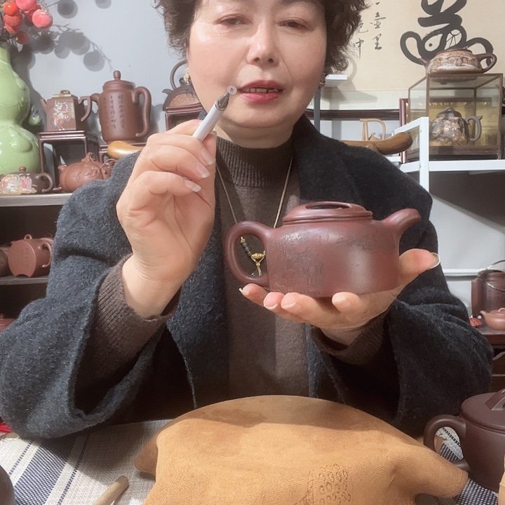 红泥茶壶风原矿紫砂壶