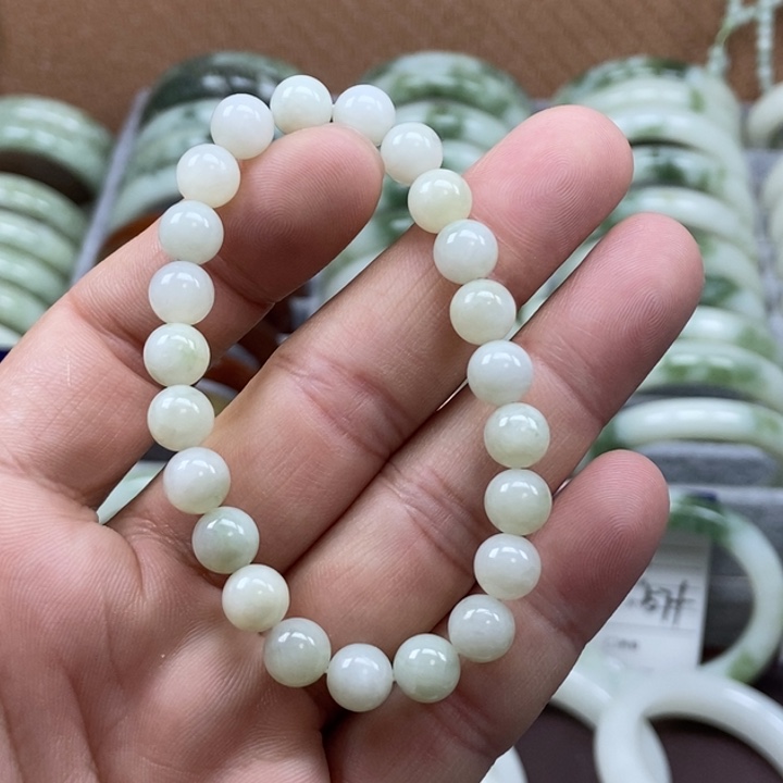 蛇纹石玉未镶嵌手链