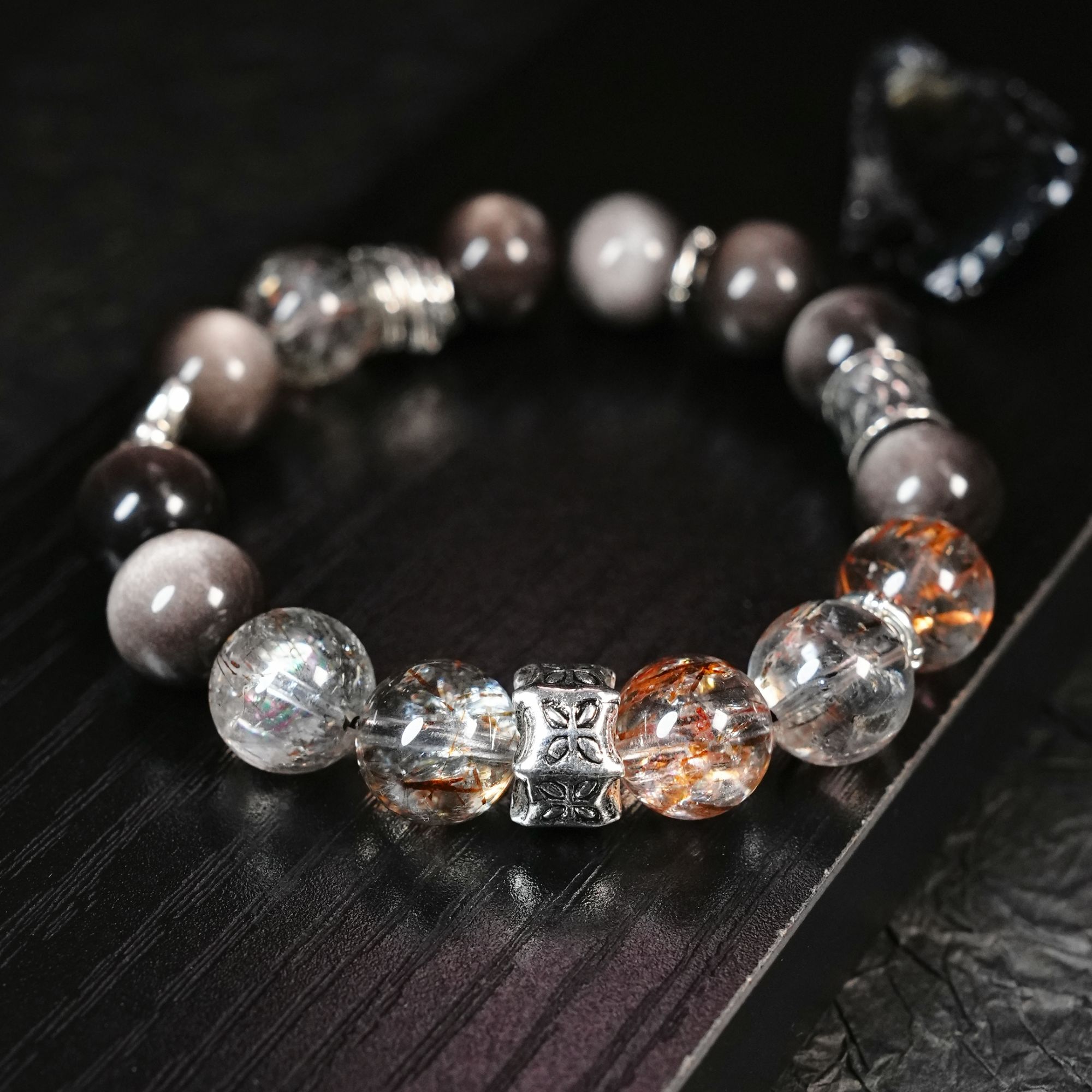 【银河】大点位曜石手串经典气质手串