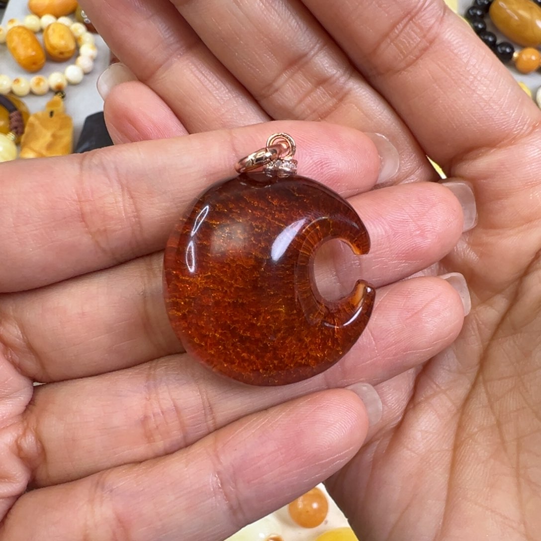 蜜蜡颈饰未镶嵌蜜蜡