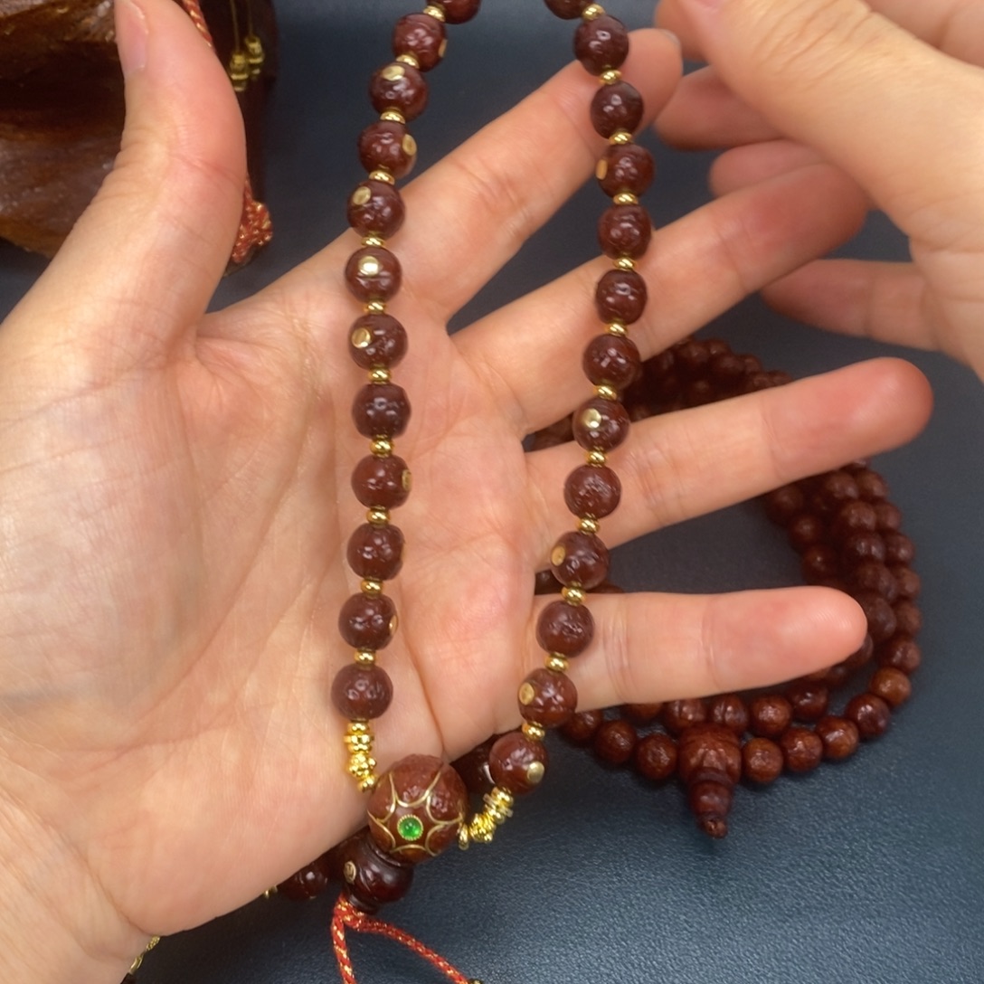 凤眼菩提吊坠手持镶嵌9.1