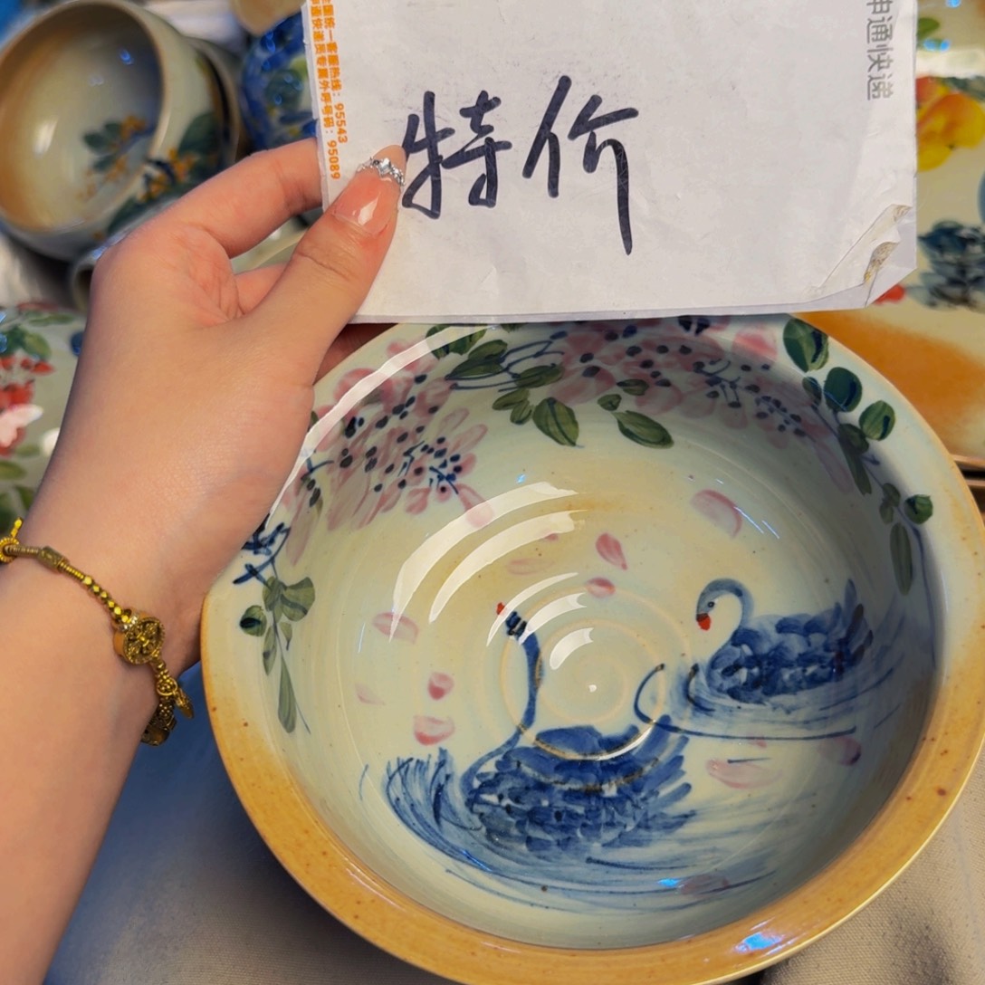 瓷片景德镇陶瓷手工手绘