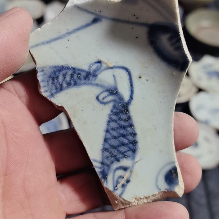 瓷片青花影青杯垫标夲