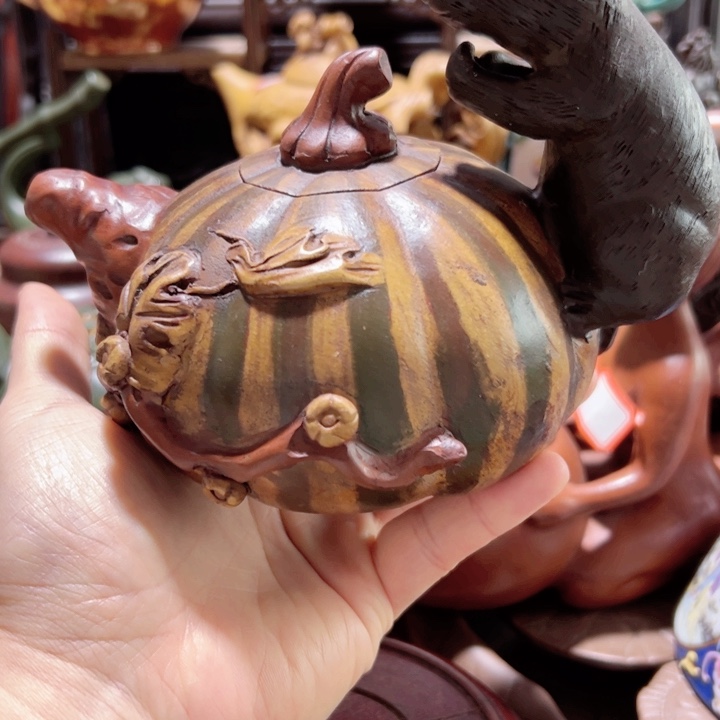 茶壶紫砂紫砂壶收藏起来了！