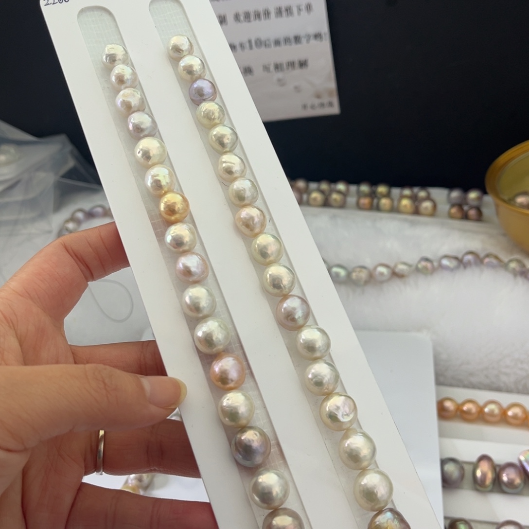 手绳银S925镶嵌淡水珍珠