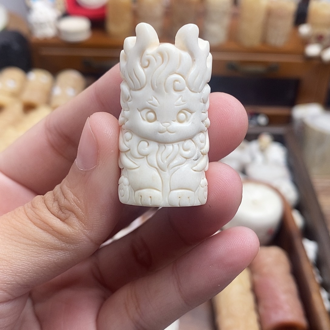 鹿骨把件c22鹿角白泽骨笛不退换