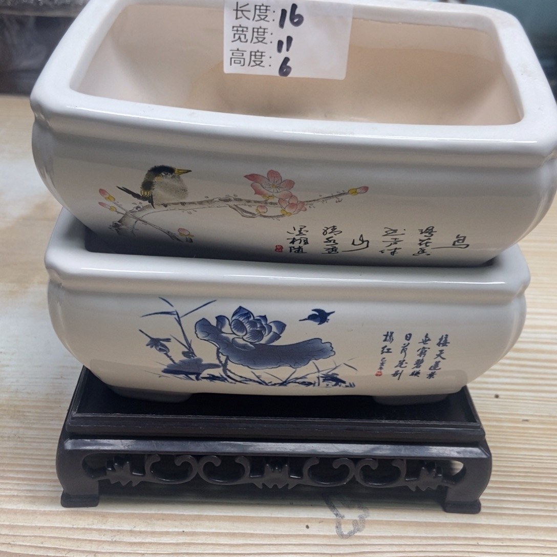 瓷片陶瓷花盆陶瓷艺术