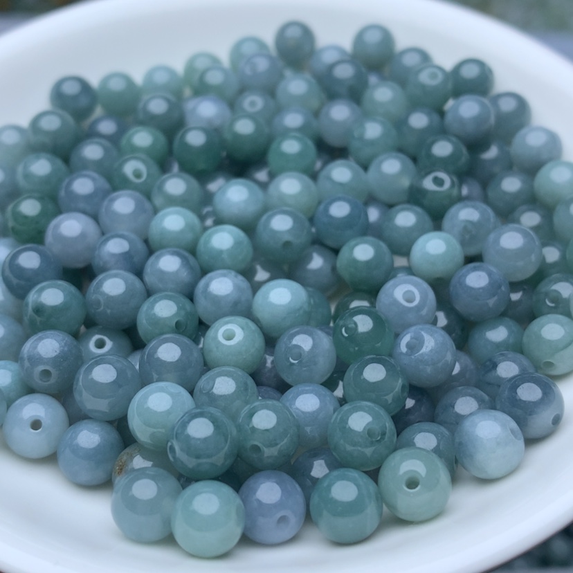 【闪购商品】翡翠手链未镶嵌卡7冰蓝水50个