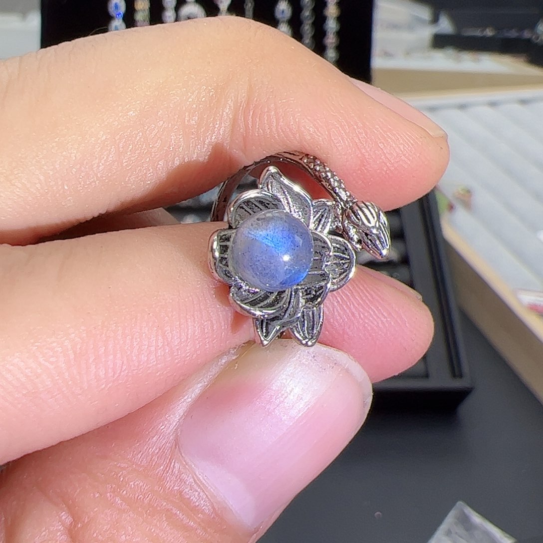 紫晶珠宝半成品银S925镶嵌