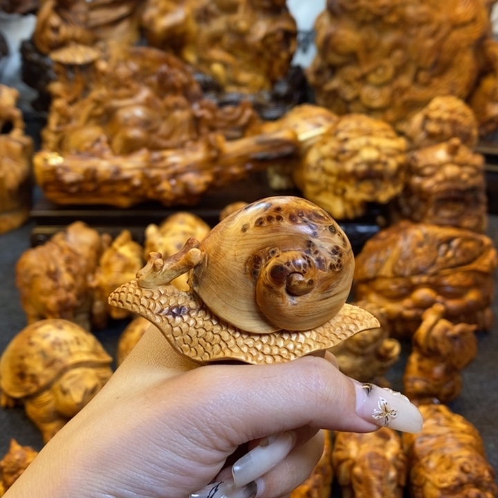 柏木蜗牛手把件手把件