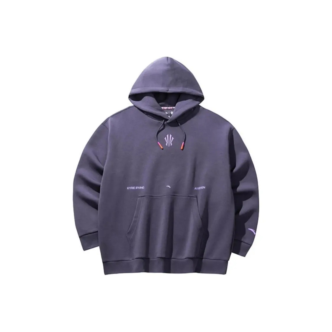 【断码捡漏】安踏篮球系列字母印花套头连帽宽松卫衣 男女同款