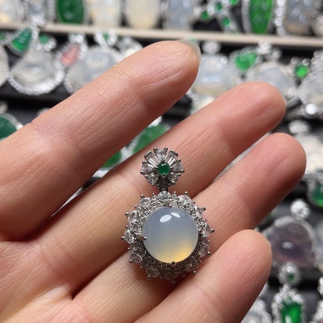 玛瑙/玉髓合金挂件