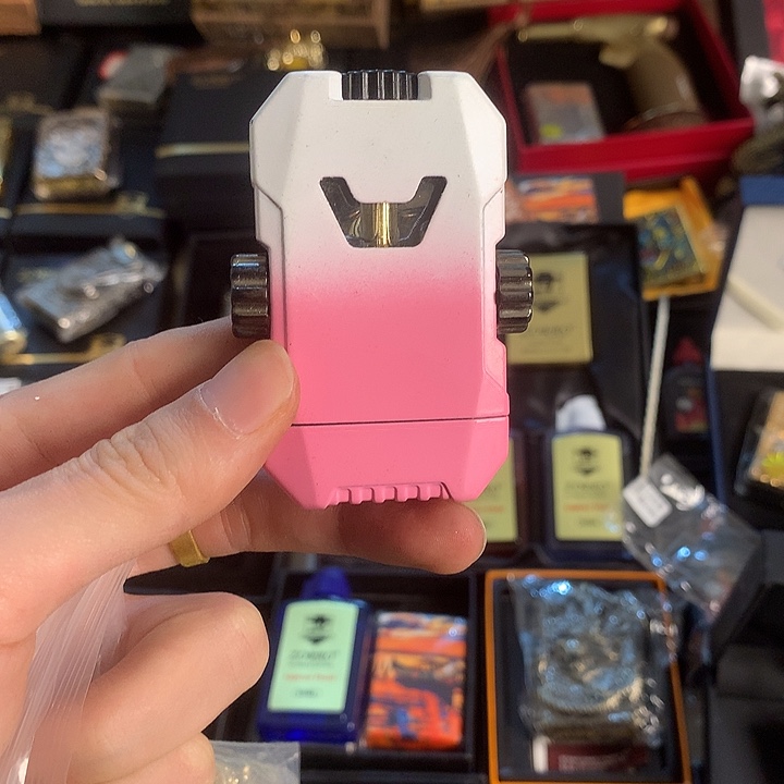 ✎***欲充气打火机陀螺粉红色