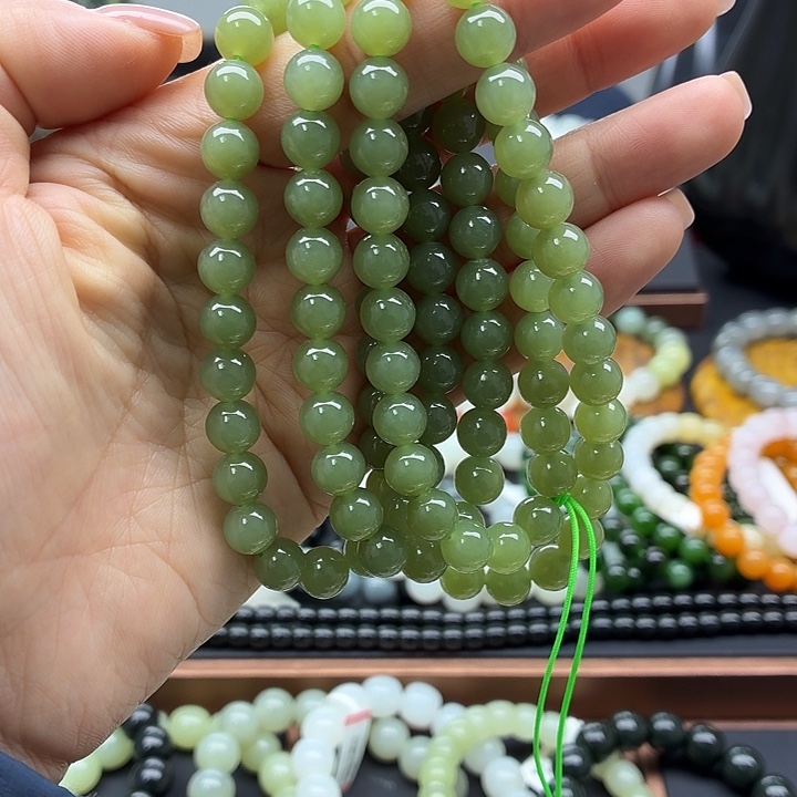 和田玉未镶嵌手串