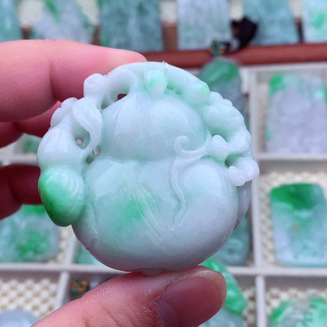 翡翠未镶嵌吊坠(不含链)