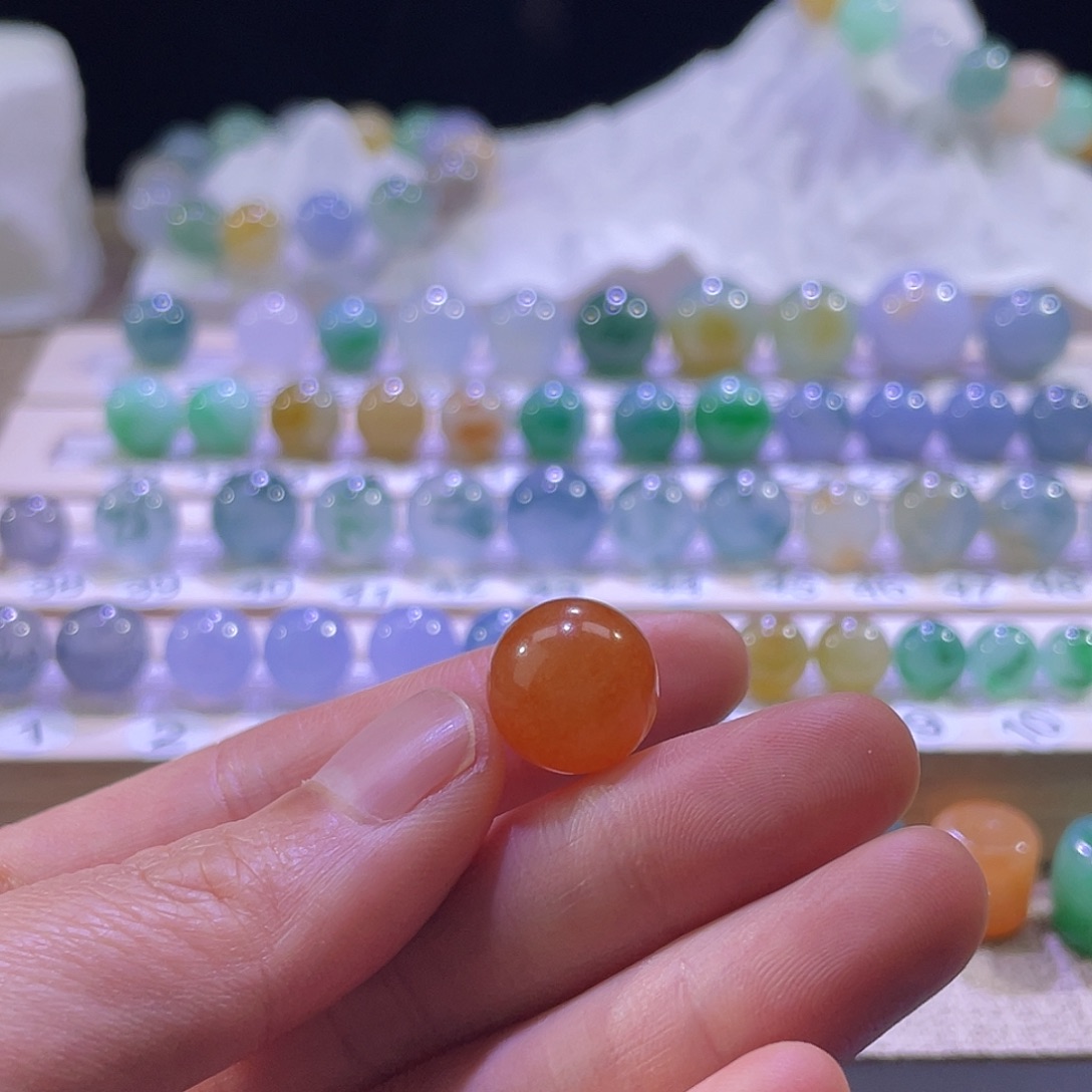 油***生翡翠散珠翡翠散珠A买断