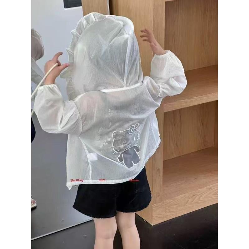 【新疆包邮】夏季新款KT猫花边防晒外套A850