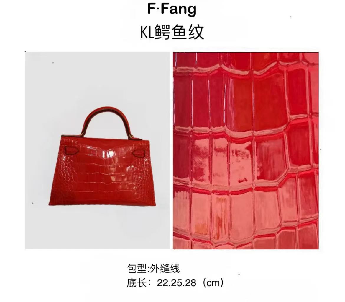 /2025新款鳄鱼纹KL女士单肩斜挎手提包包休闲百搭