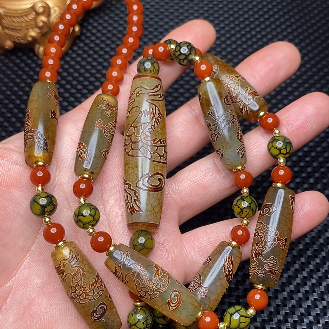 渡***心玛瑙/玉髓未镶嵌手链