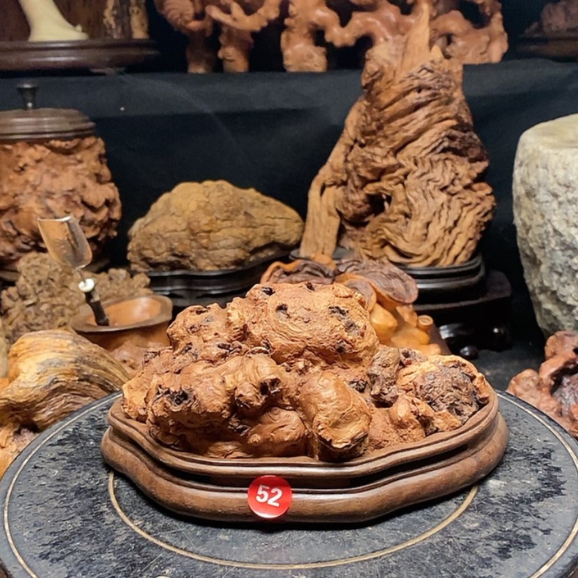 【闪购商品】52号荔枝木香炉工艺