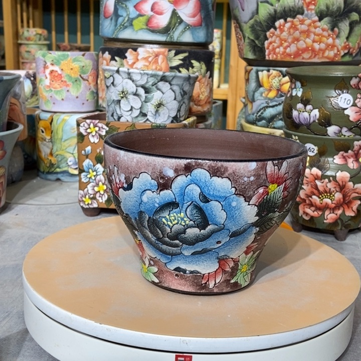 红陶景德镇艺术手绘作品