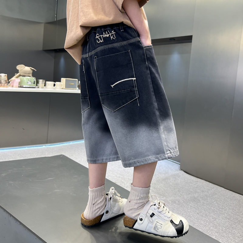 童装男童短裤夏装2025新款儿童薄款休闲牛仔中大童夏季裤子男孩潮